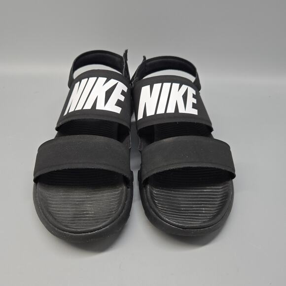 Nike Tanjun Women's Sandal Black White 882694-001 Size 11 Straps - Picture 3 of 8